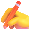 hand writing with pencil
