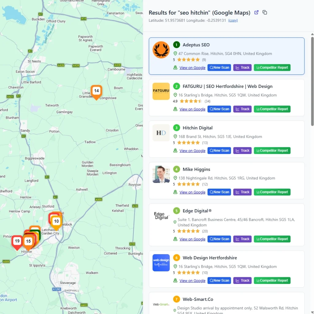 local search rankings using local seo strategies for adeptus seo